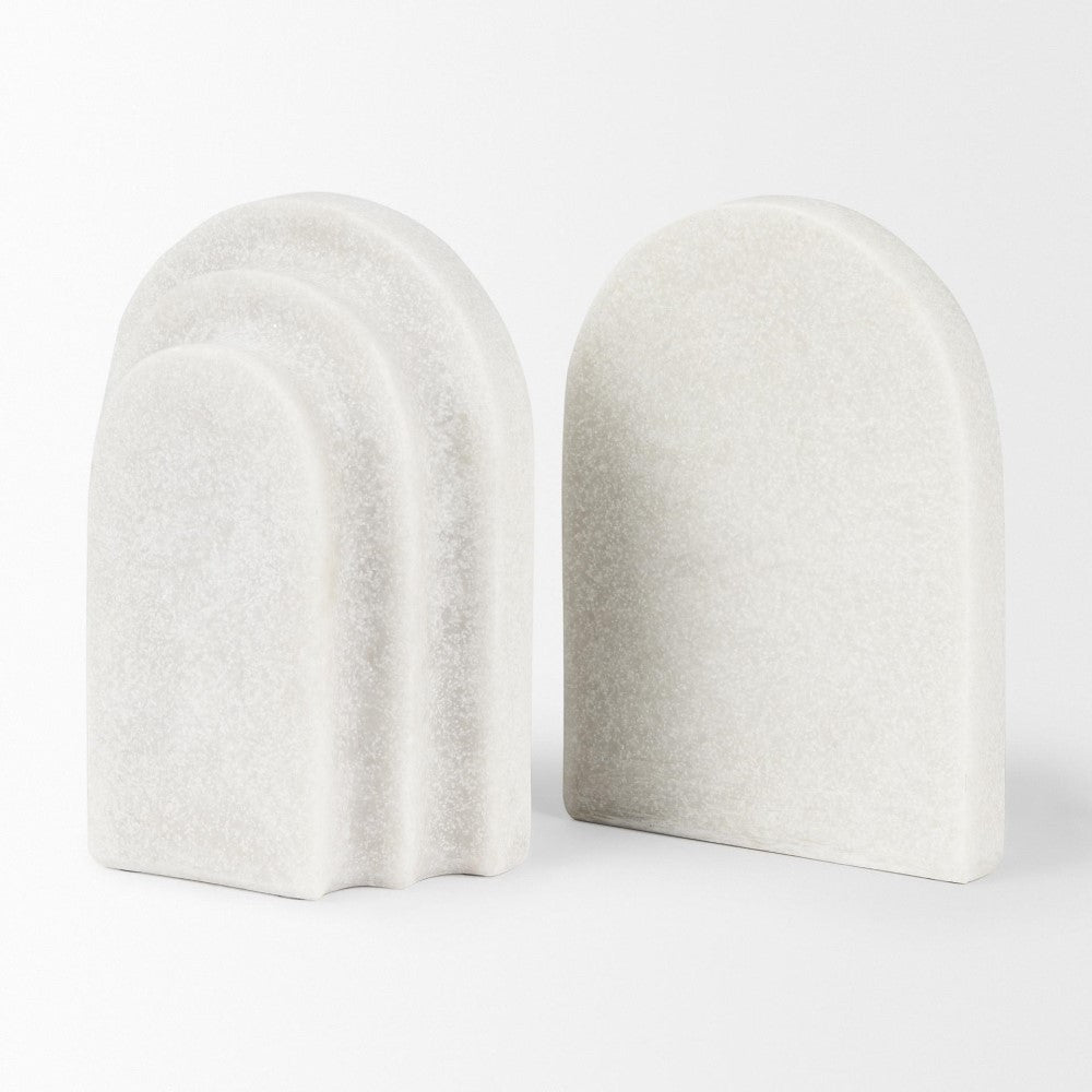 Picture of Arc Bookends White