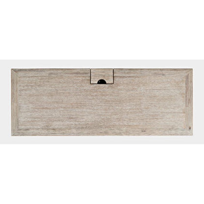 Wooden box with a rectangular shape and a small black handle.