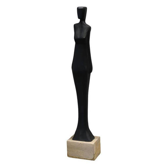 Picture of Lady Sculpture Black Wood, Small