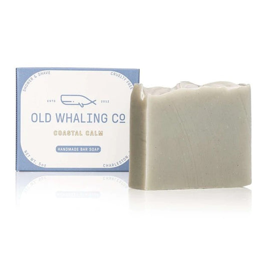 Old Whaling Co. Coastal Calm handmade bar soap and packaging.