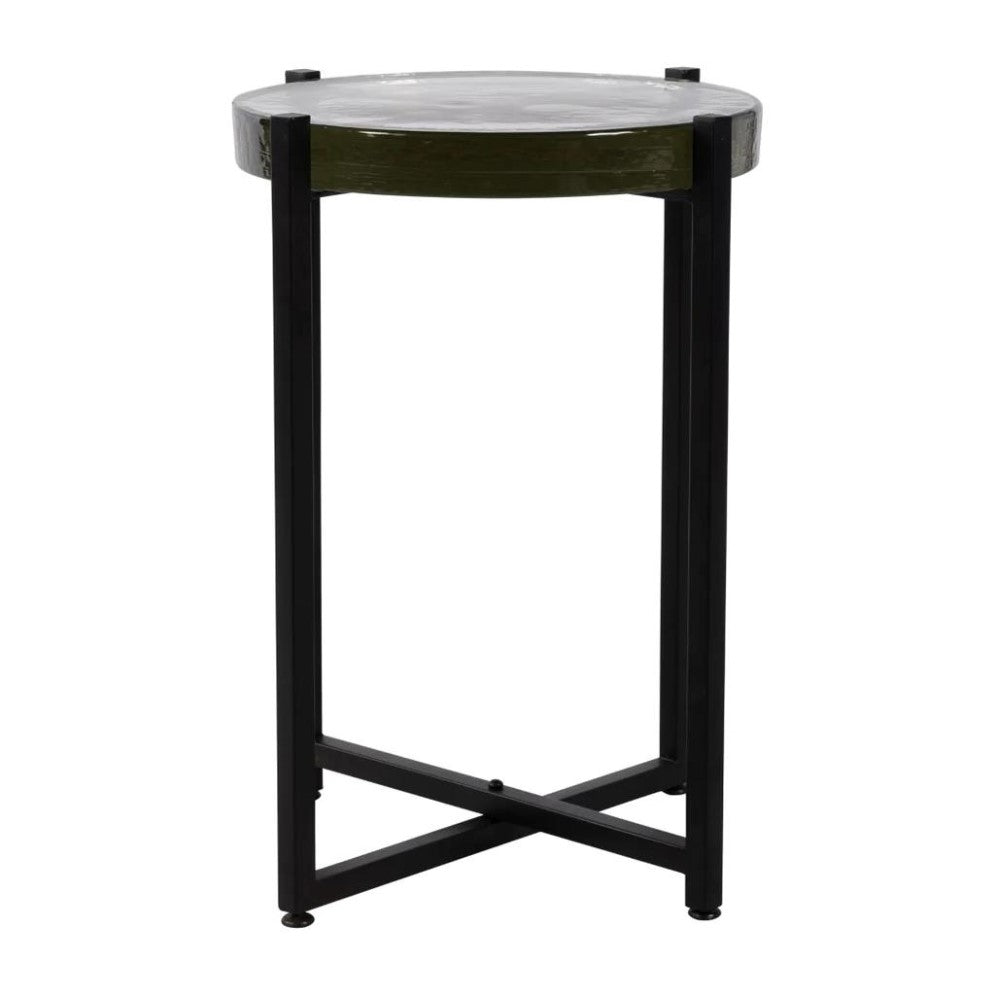 Picture of 17" Glass/Metal Side Table