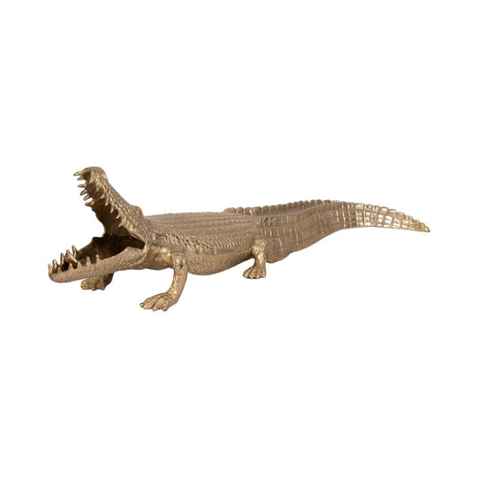 Picture of Alligator Gold Metal Table Top Sculpture