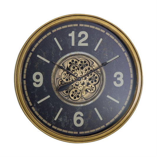 Picture of Aged Gold Gears Wall Clock