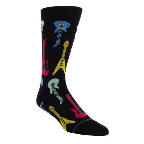 Picture of Electric Guitar Crew Socks, Black/One Size