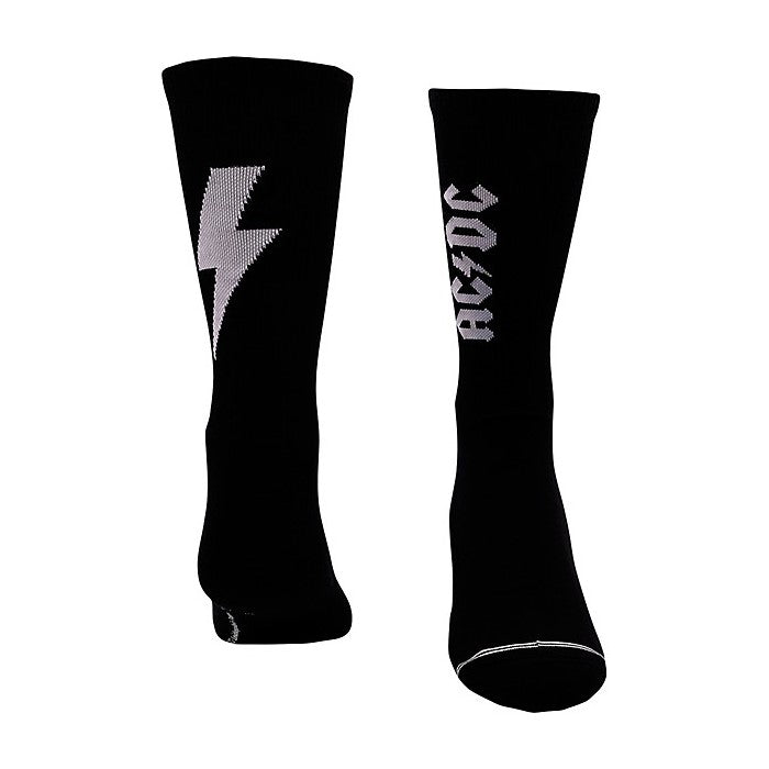 Picture of ACDC Lightning Strikes Crew Socks, Large/Black