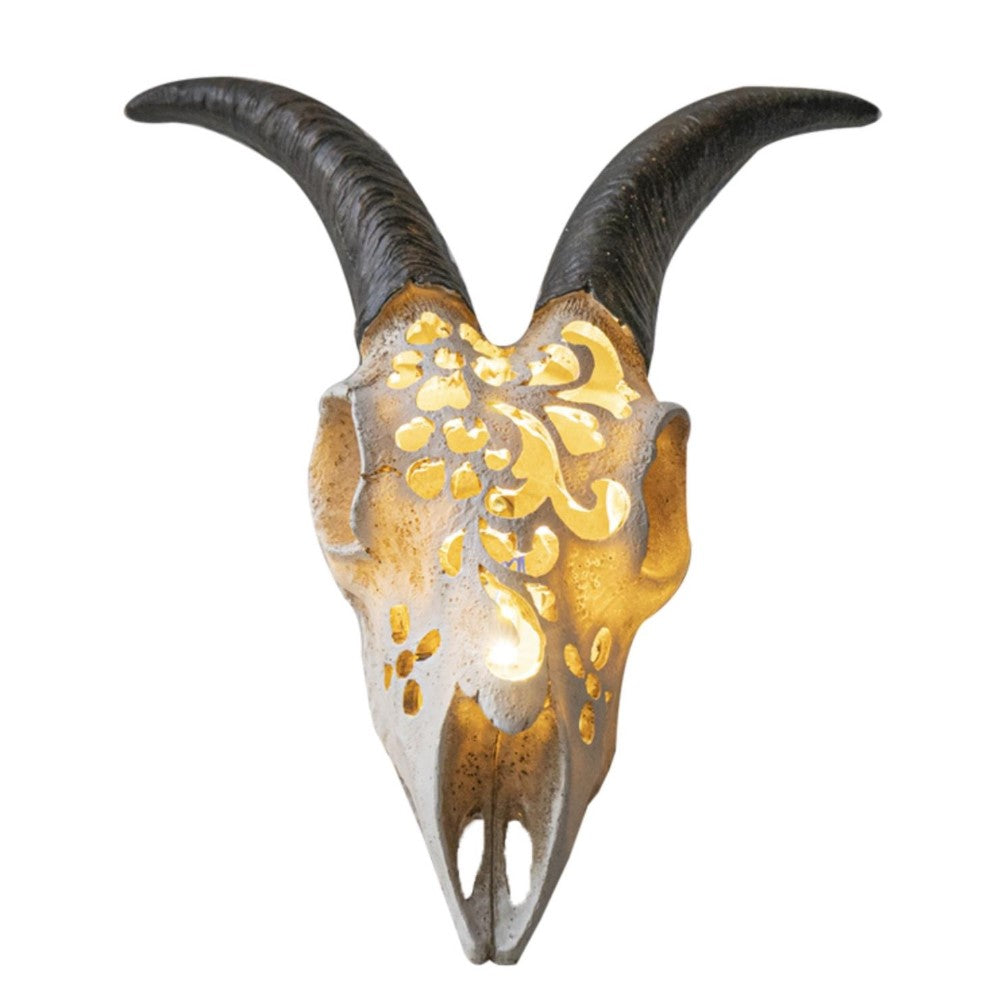 Picture of Lighted Goat Skull