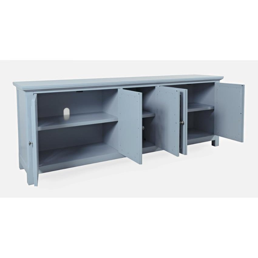 Picture of Angelina 86" Mirrored Cabinet, Blue