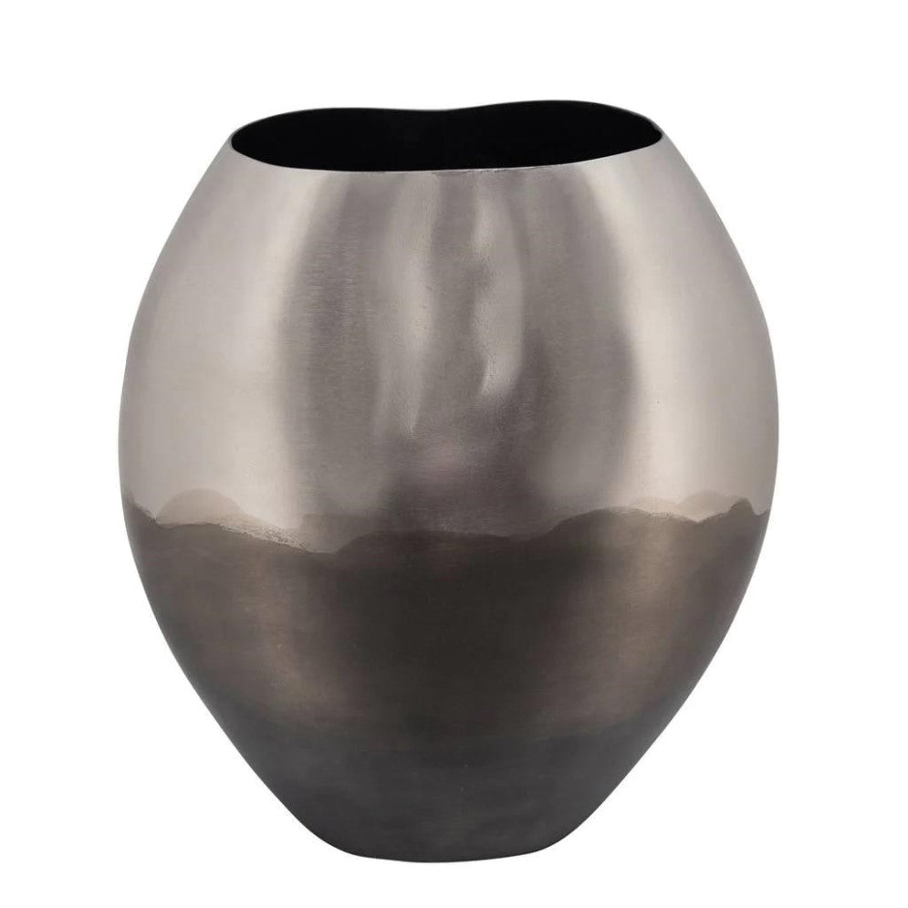 Picture of Metal Silver Ombre Vase 11"