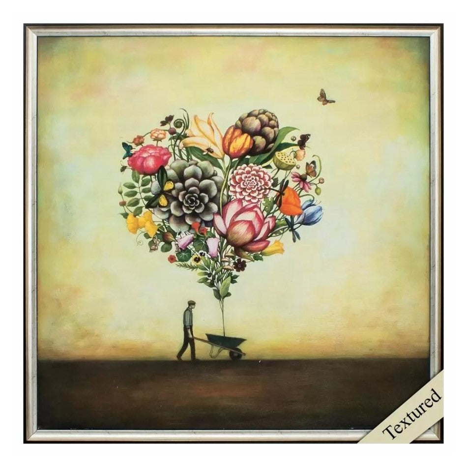 Picture of Big Heart Botany 25"x25"
