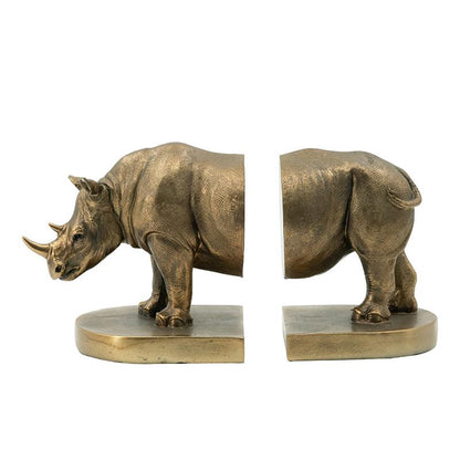 Picture of Rhino Bronze Bookends