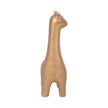 Picture of Simple Standing Gold Giraffe Figure, Large