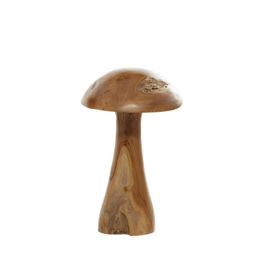 Picture of Teak Live Edge Mushroom Sculpture, Medium