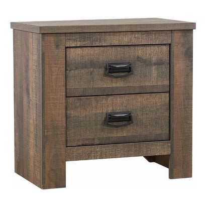 Picture of Frederick 2-drawer Nightstand Weathered Oak