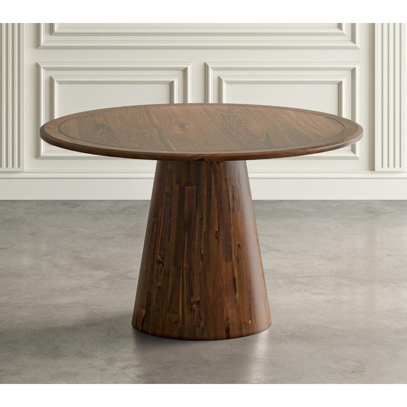 Picture of Natalie Pedestal Round Table Walnut