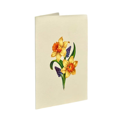 Picture of English Daffodils Mini Pop-Up Bouquet Greeting Card