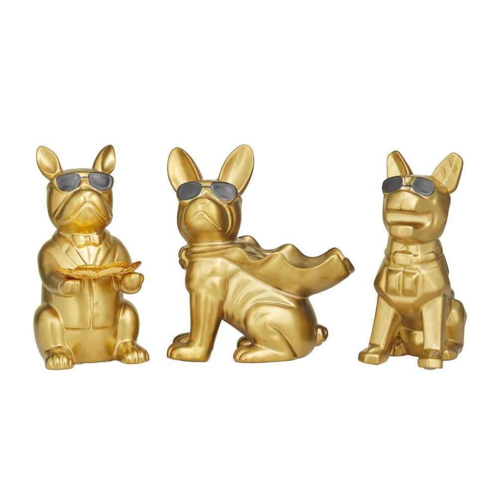 Picture of Luxury Bulldog Sculpture, Single, 3 Assorted