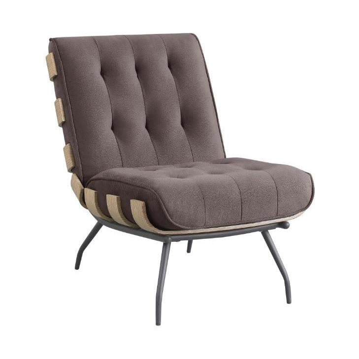 Picture of Aloma Tufted Armless Chair Brown