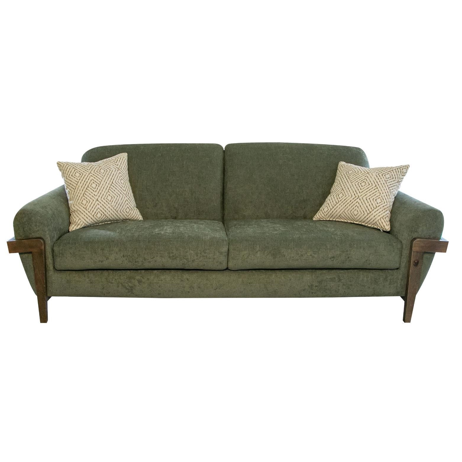 Picture of Louvre 93"  Olive Sofa