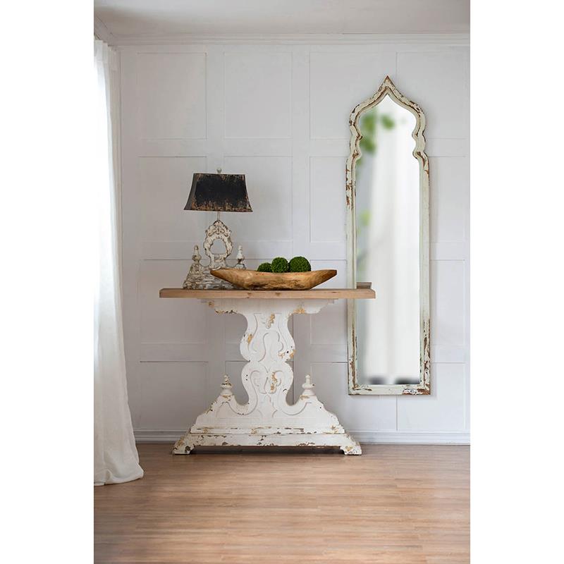 Picture of White Moorish Floor Mirror