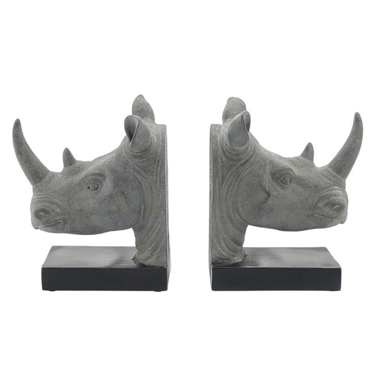 Picture of Rhino Head Bookends