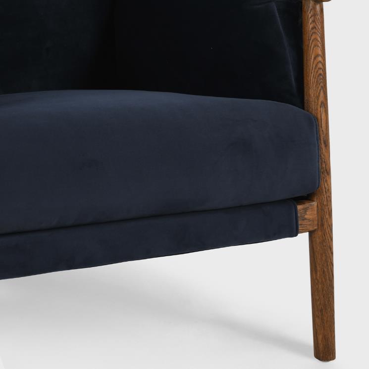 Picture of Miller Accent Chair, Midnight Blue