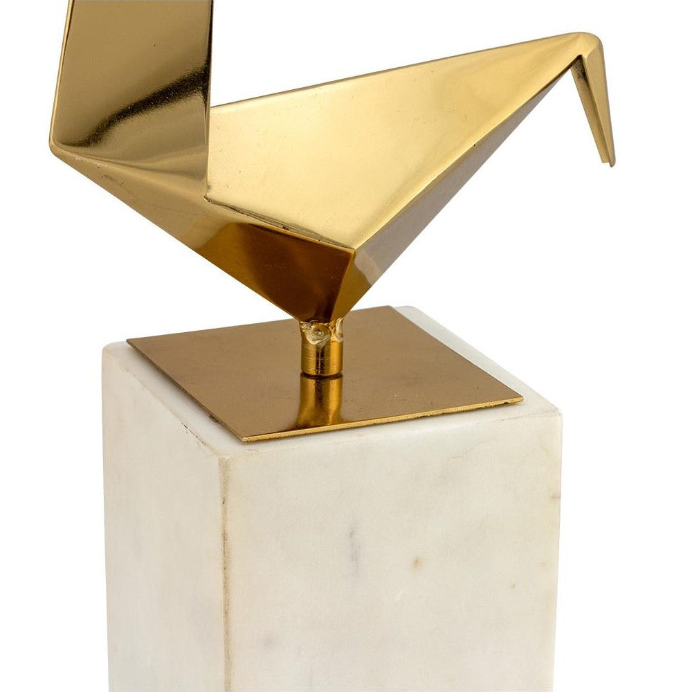 Picture of Origami Gold Bird Statuary