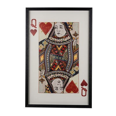 Picture of Queen of Hearts Paper Collage Art