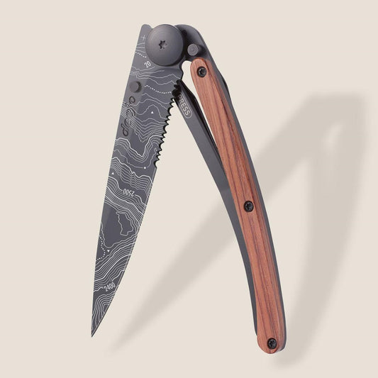 Picture of 37g (Standard) Serrated Pocket Knife, Topography