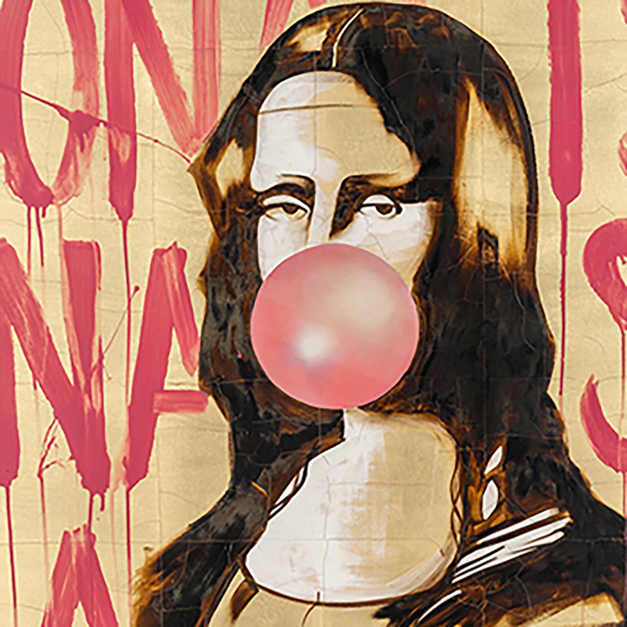 Picture of Bubble Gum Mona Lisa Framed Wall Art