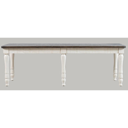 Picture of Madden White Dining Bench 54"