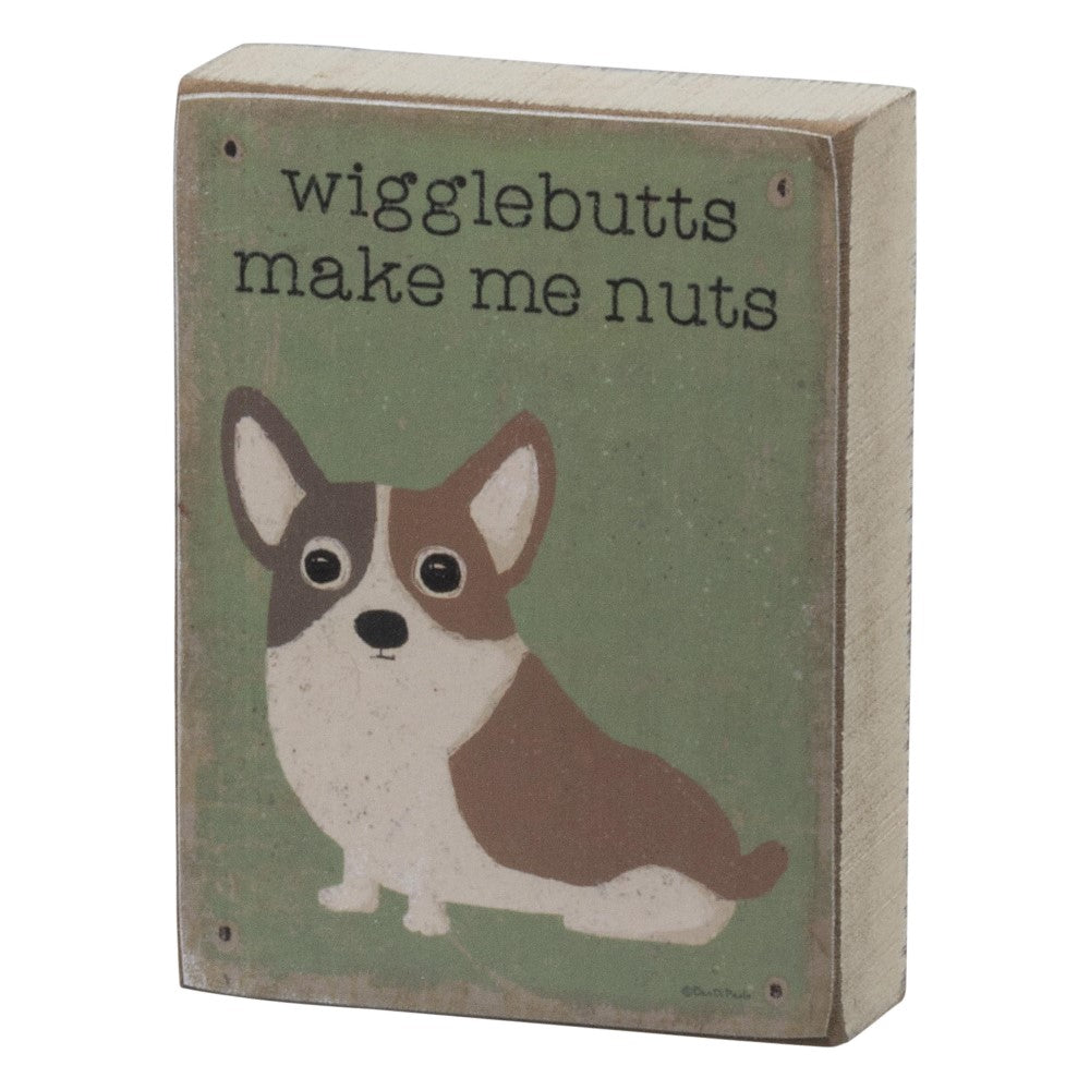 Picture of Wigglebutts Drive Me Nuts Block Sign