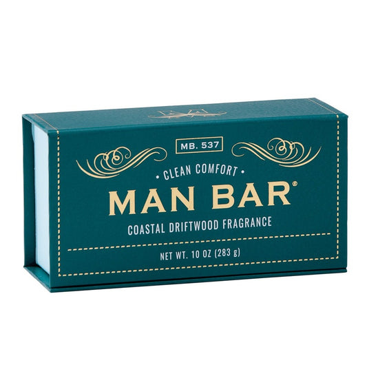Teal Man Bar box with coastal driftwood fragrance, 10 oz.