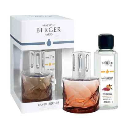 Picture of Spirale Amber Fragrance Lamp Gift Set w/ Rhubarb Radiance