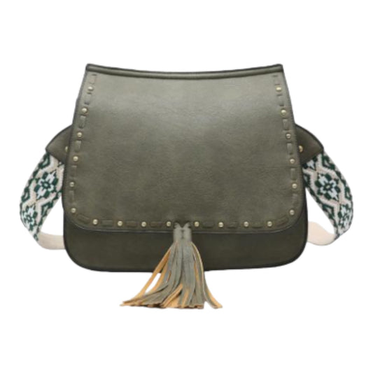 Picture of Olive Crossbody W/Contrast Strap
