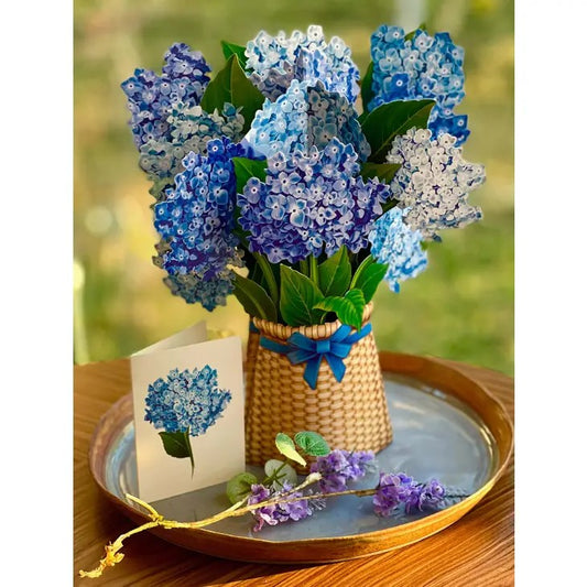 Picture of Nantucket Hydrangea Pop-Up Bouquet Greeting Card