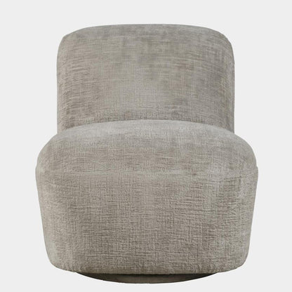 Gray textured chair on a white background.