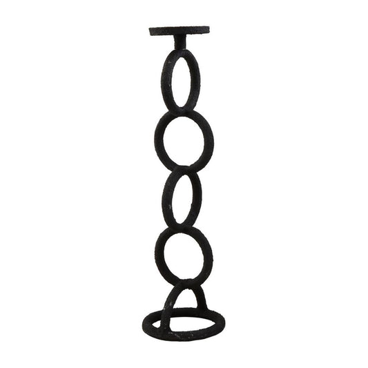 Picture of Chainklink Black Candlestick, Large