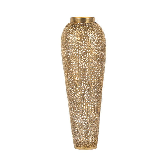 Picture of Fauna Gold Metal Floor Vase, Tall