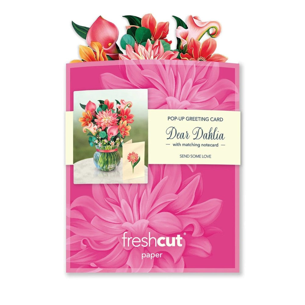 Picture of Dear Dahlia Mini Pop-Up Bouquet Greeting Card