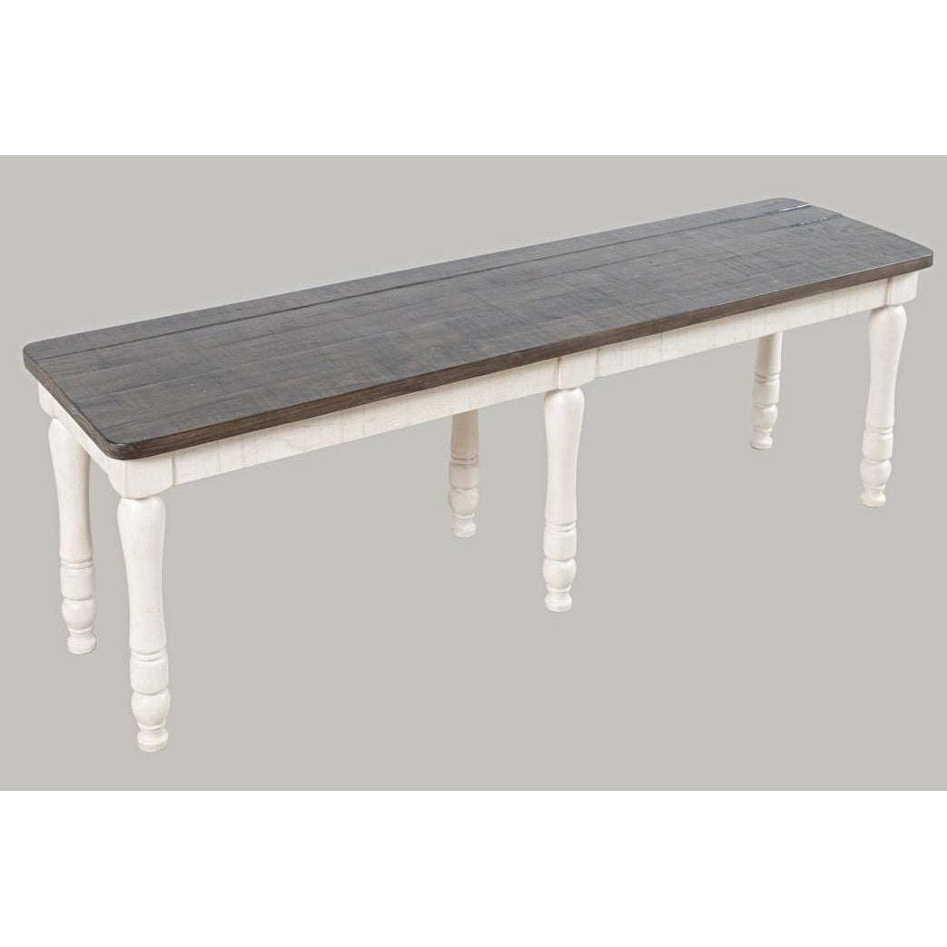 Picture of Madden White Dining Bench 54"