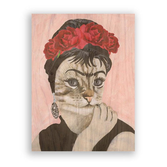 Picture of "Caliente on Pink" Wood Block Art Print