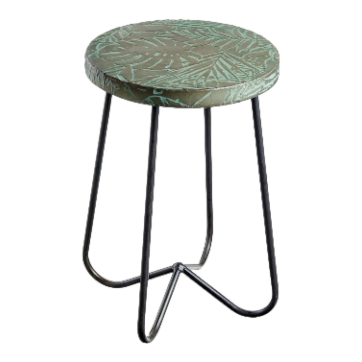 Picture of Metal Tropical Leaf Stool