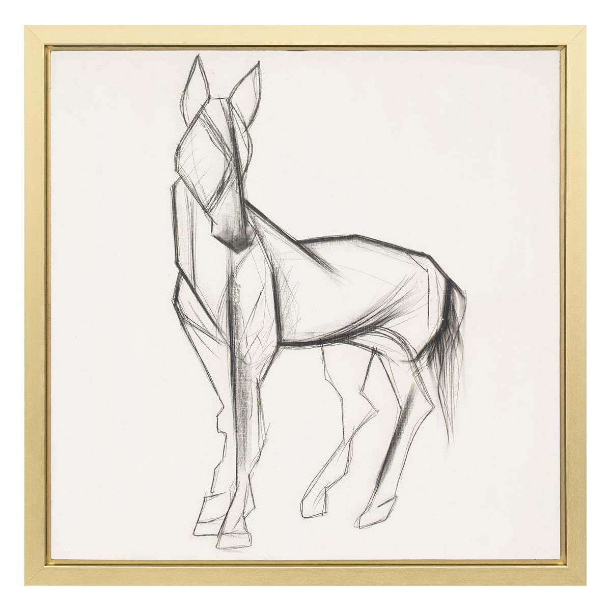 Picture of Elegant Horse Sketch Framed Wall Art