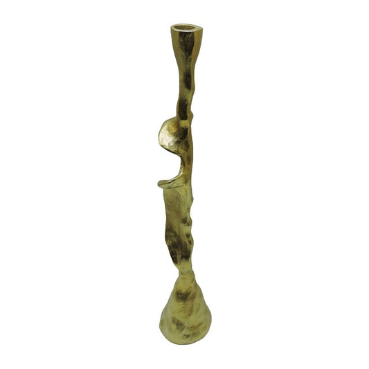 Picture of Forged Gold Taper Candle Holder, Tall