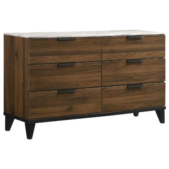 Picture of Mays 61" Drawer Dresser Walnut