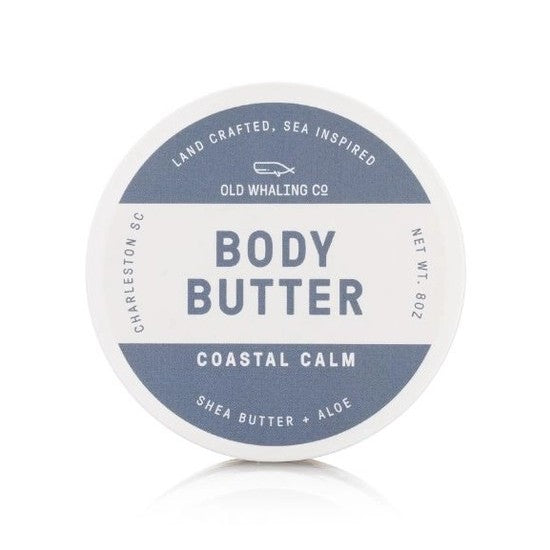 Old Whaling Co. Coastal Calm Body Butter, 8 oz, shea butter + aloe.