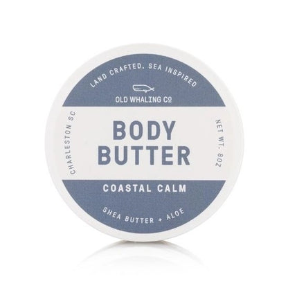 Old Whaling Co. Coastal Calm Body Butter, 8 oz, shea butter + aloe.