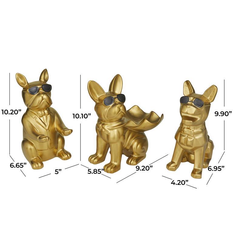 Picture of Luxury Bulldog Sculpture, Single, 3 Assorted