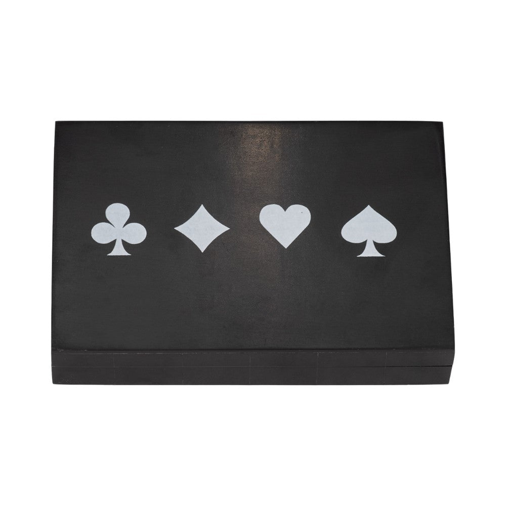 Picture of Playing Cards and Dice Box, Black