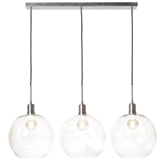 Picture of Lucious Nickel Three-Globe Pendant Light